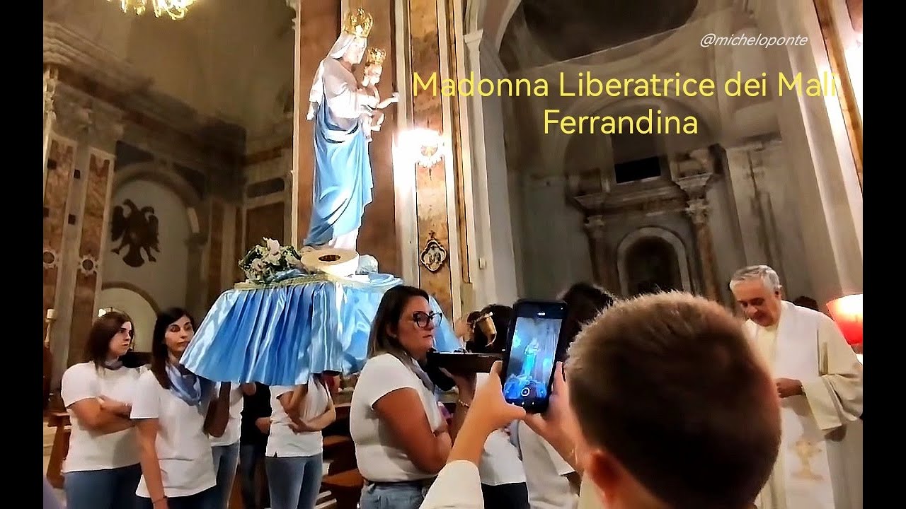 Madonna Liberatrice dei Mali 7 Settembre 2024 Processione da Santa Lucia in Chiesa Madre Ferrandina