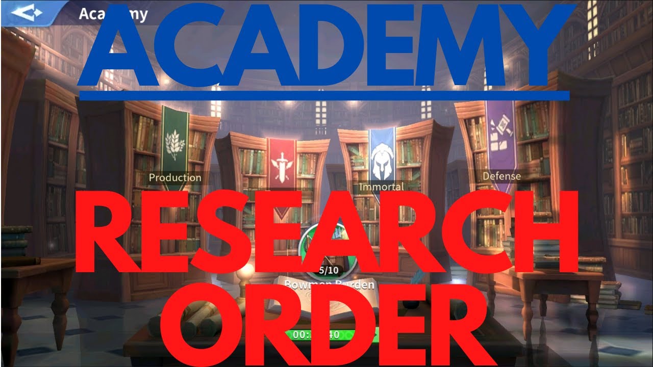 Infinity Kingdom | Best Academy Tech Research Order: Focus On These For Max Returns!
