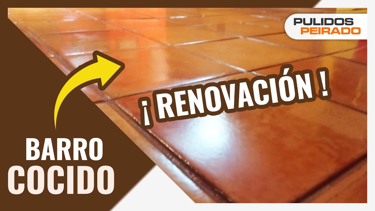 Pulido de suelo de barro cocido. | Pulidos Peirado