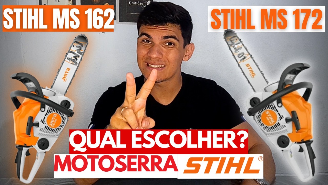 Qual MELHOR MOTOSERRA CUSTO BENEFÍCIO Stihl? Stihl Ms 162 ou Stihl Ms 172 | Comparativo Completo