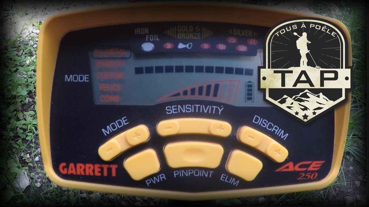 Mode d'emploi Garrett ACE 250 et meilleur réglage ace 250
