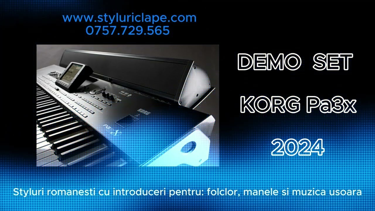 NOU !!! | Demo SET Korg Pa3x / Pa1000 - actualizat 2024''