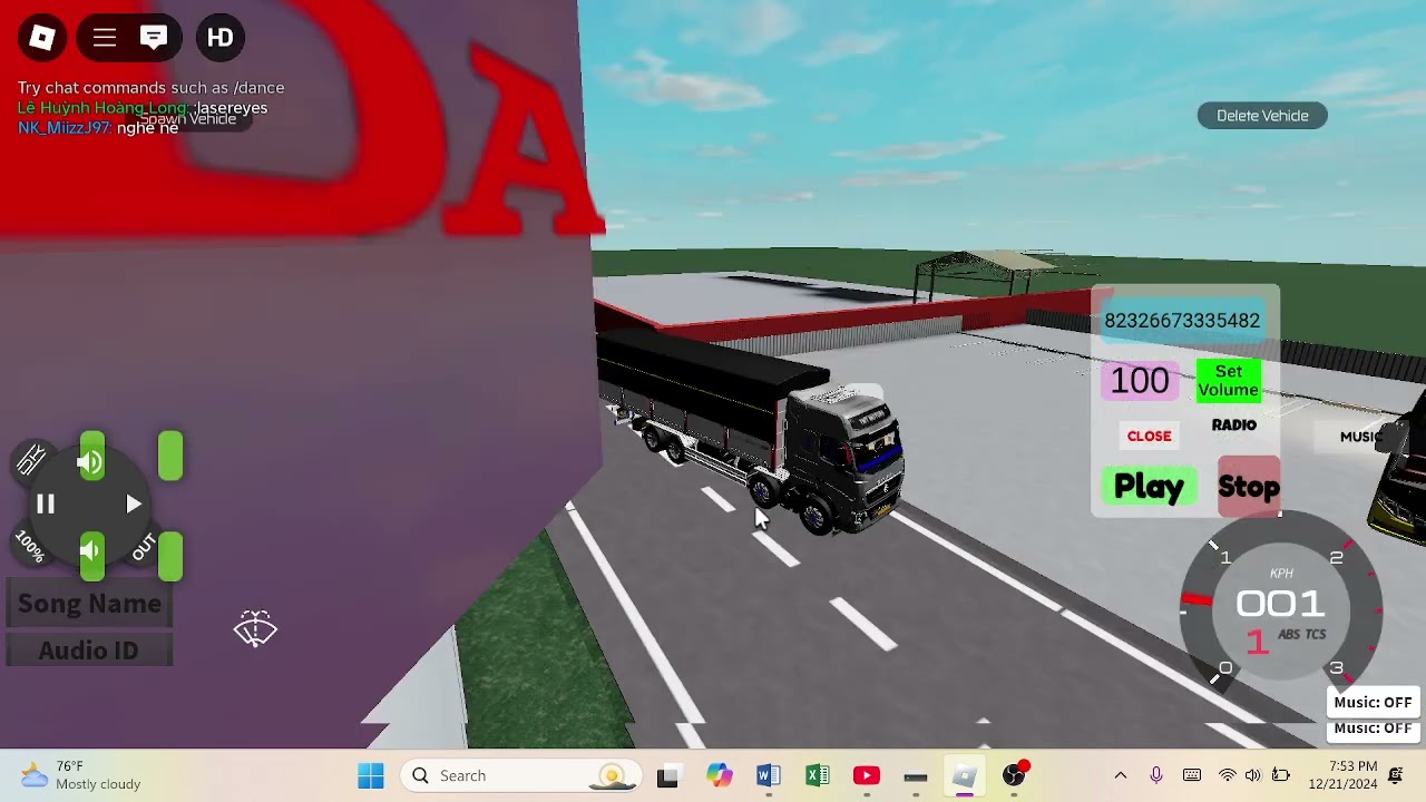 Chơi kèn Xe tải Với Long(Part 1)|NK_MiizzRoblox