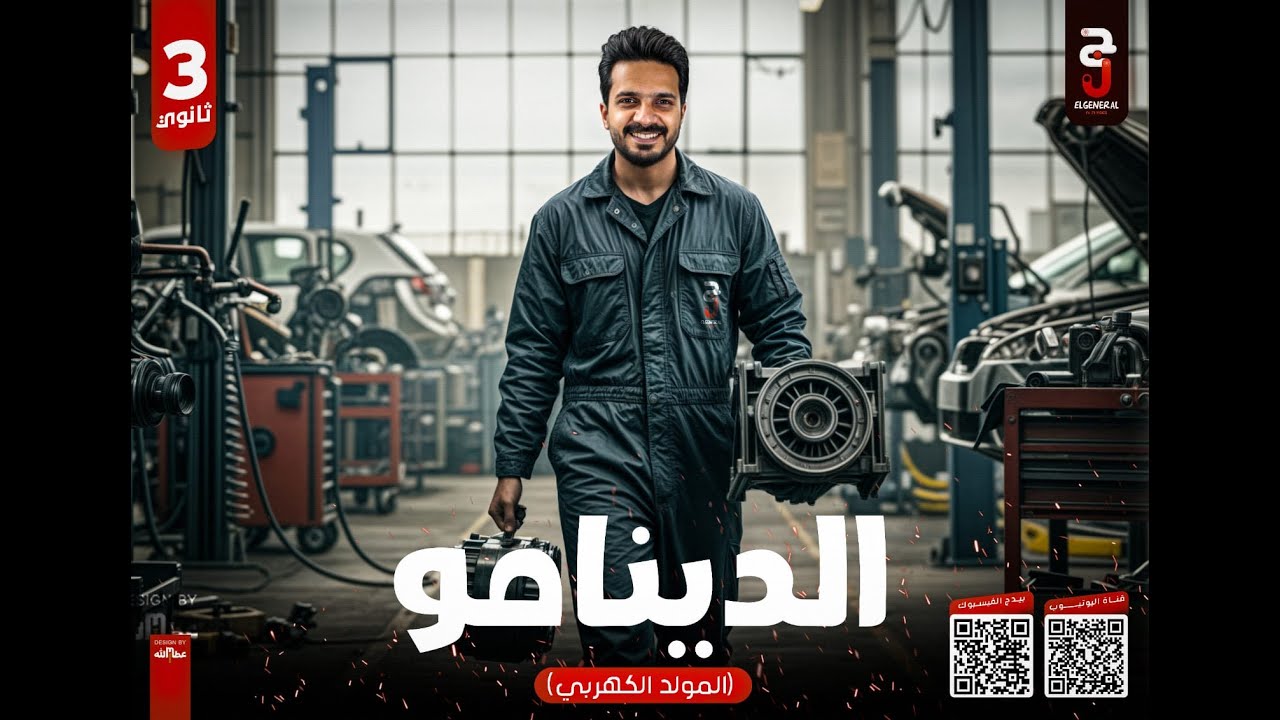 دينامو التيار المتردد الصف الثالث الثانوي