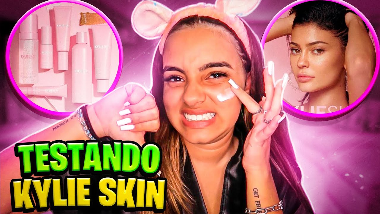 TESTANDO SKIN CARE DA KYLIE JENNER! KYLIE SKIN