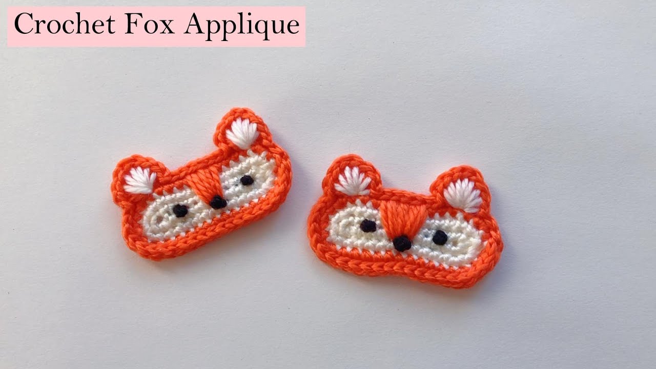 Crochet Fox Applique | Step by Step Tutorial