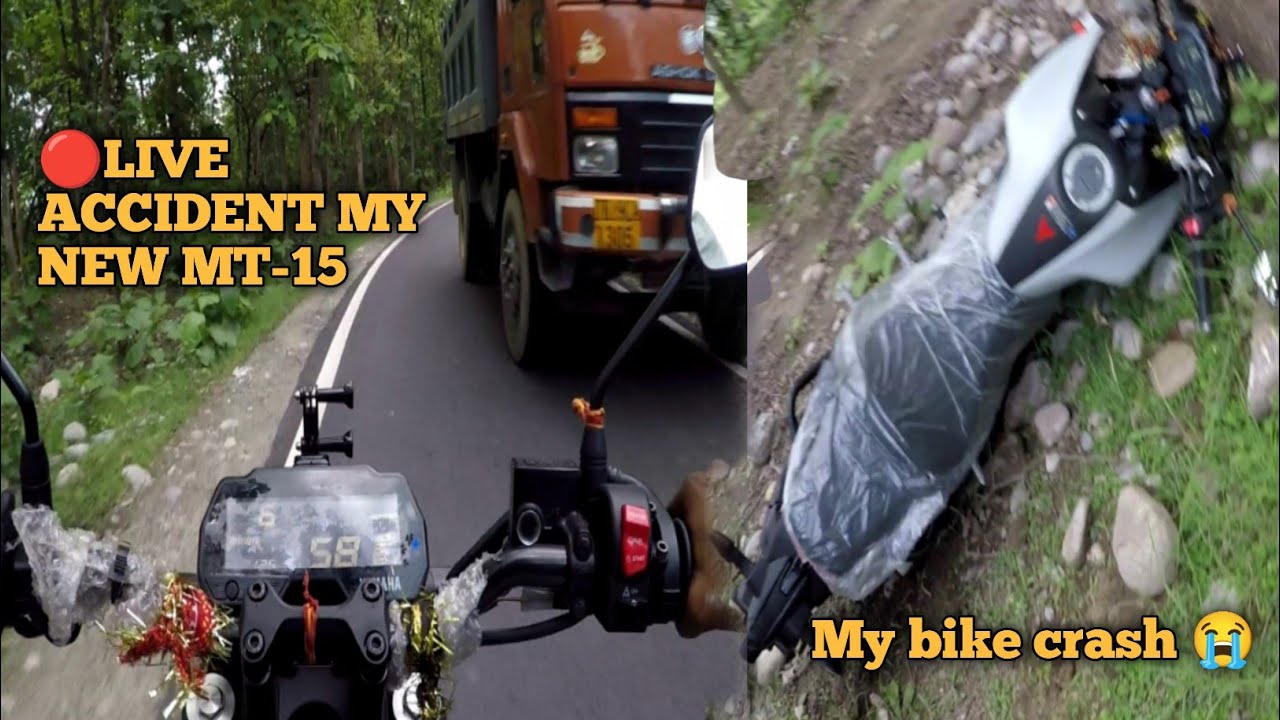🔴 Live Accident My new mt-15 Bike crash 😭#sainiukgamer #motovlog #mt15 #bikeride #crash #action