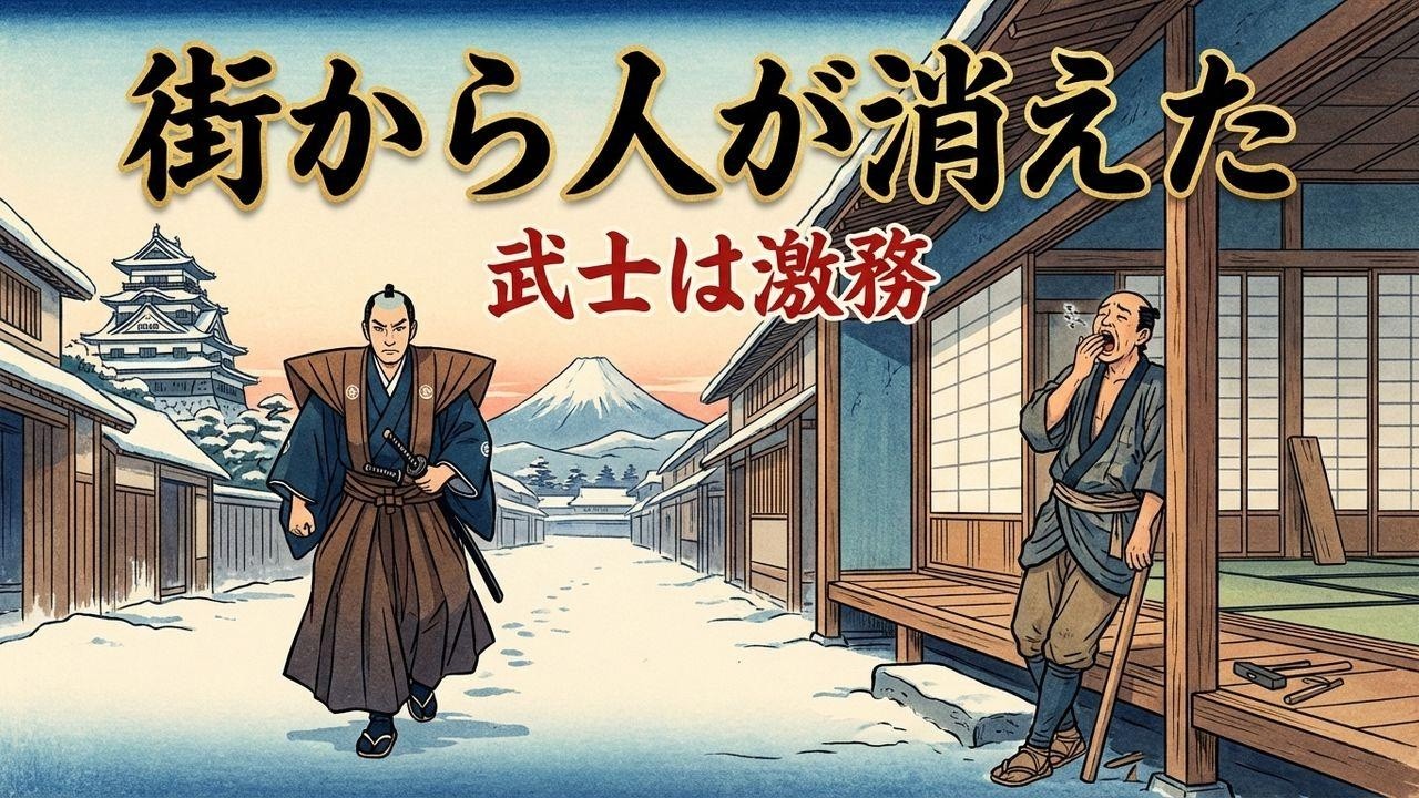 江戸の正月は「寝正月」？武士は地獄の出勤…庶民の意外すぎる元旦