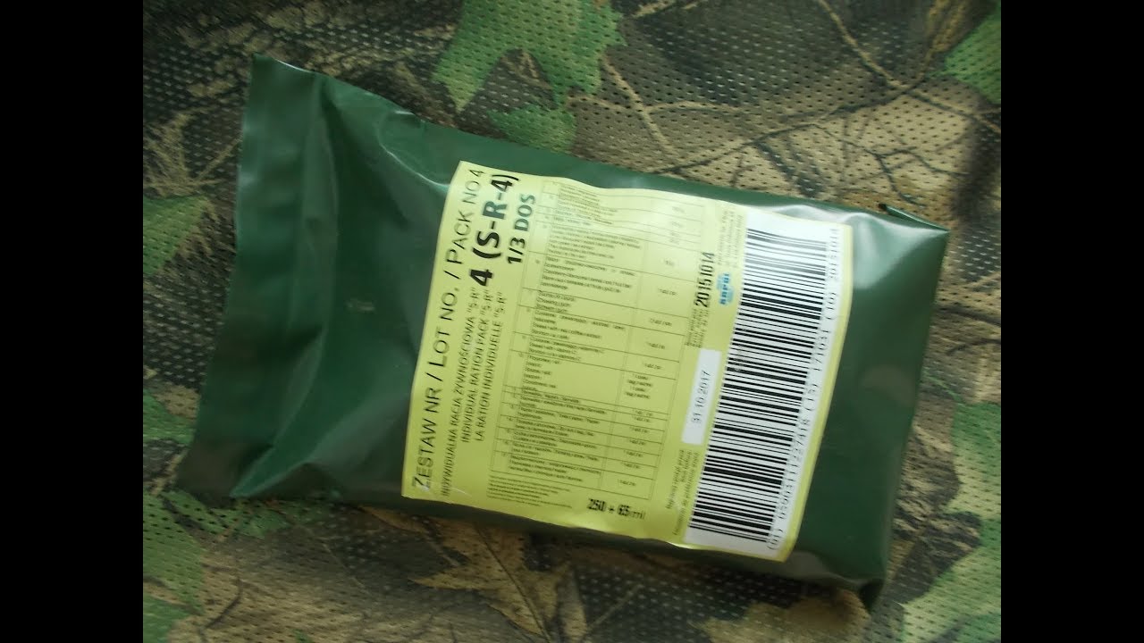 POLSKA racja żywnościowa S-R-4 - 1/3 DOS (SR-4) - część 1/2