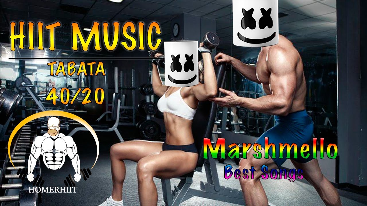 HIIT WORKOUT MUSIC - 40/20 - MARSHMELLO BEST SONGS - TABATA