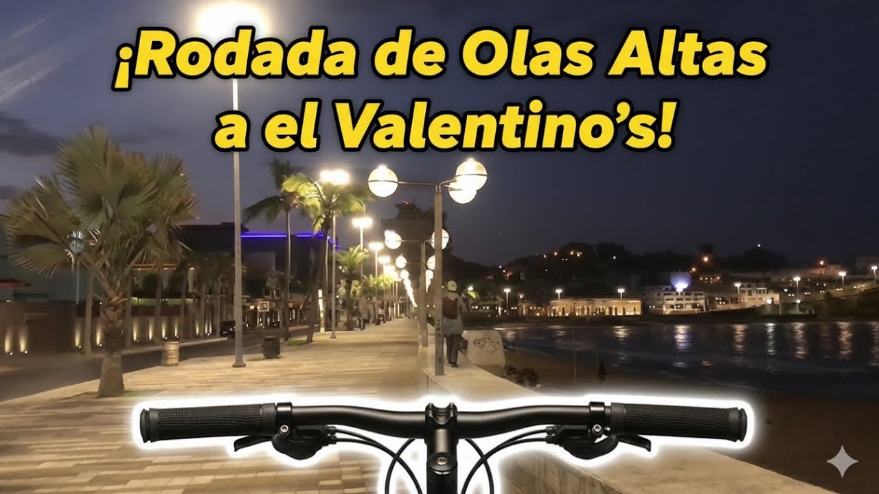 De Olas Altas a Valentinos por la ciclopista 🚴‍♂️🌊… este recorrido tienes que vivirlo en Mazatlán.