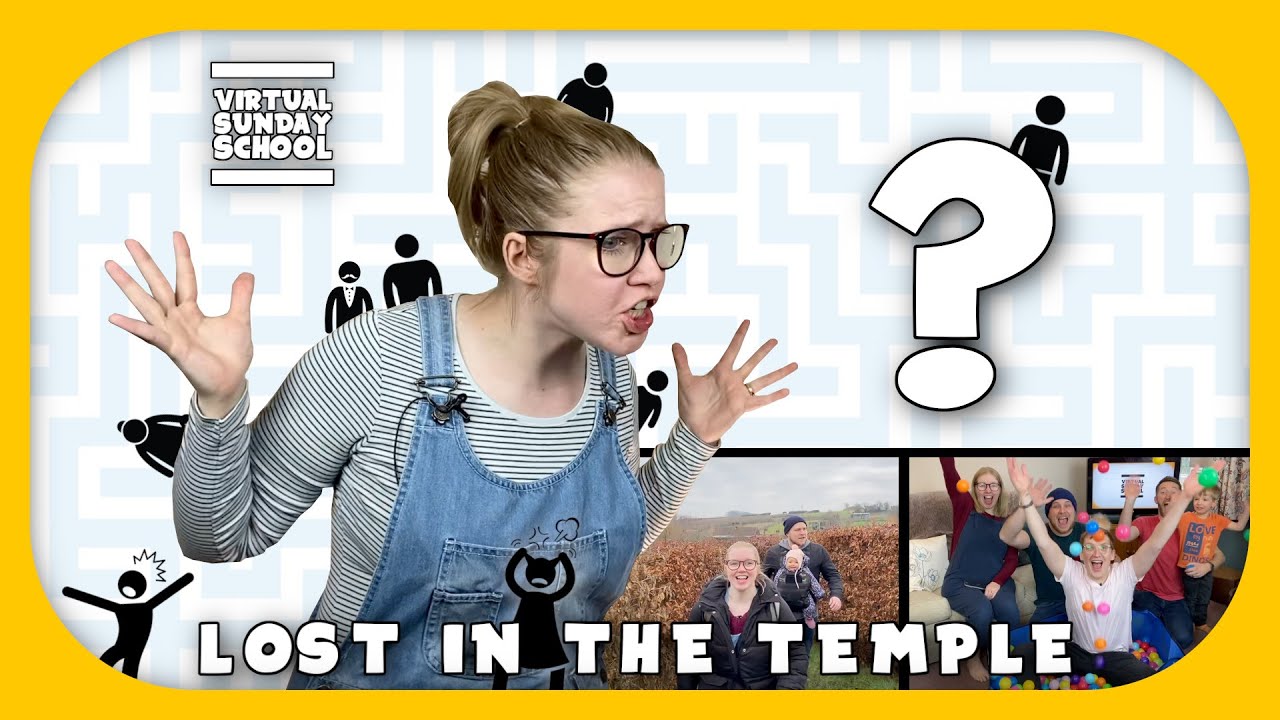 Get Lost! Lost in the Temple + the ball pool challenge! Virtual Sunday School
