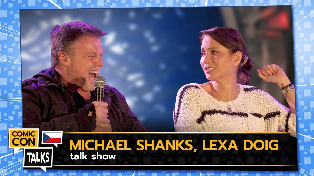 Nejvtipnější talk show 😂 Hvězdná brána: manželé Michael Shanks & Lexa Doig se špičkují v Brně (reup)