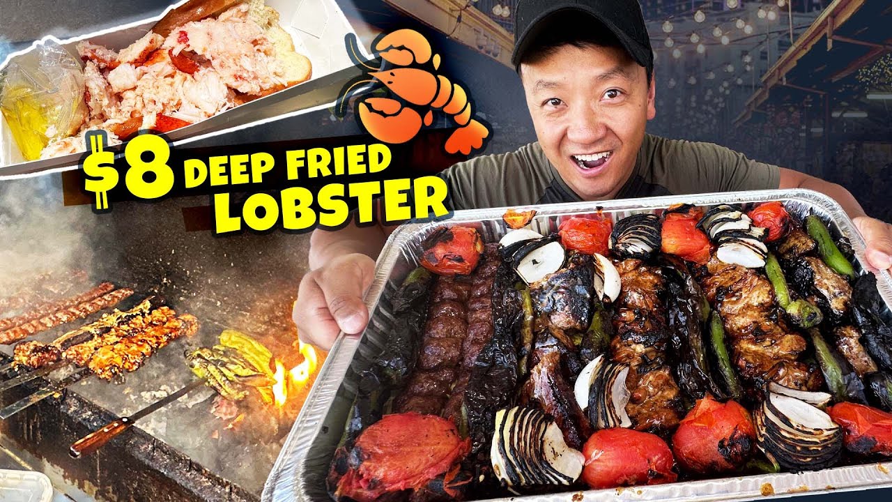 $8 Lobster Rolls & ALL-TIME BEST Mediterranean BBQ in America! I'm STILL Dreaming about this BBQ!