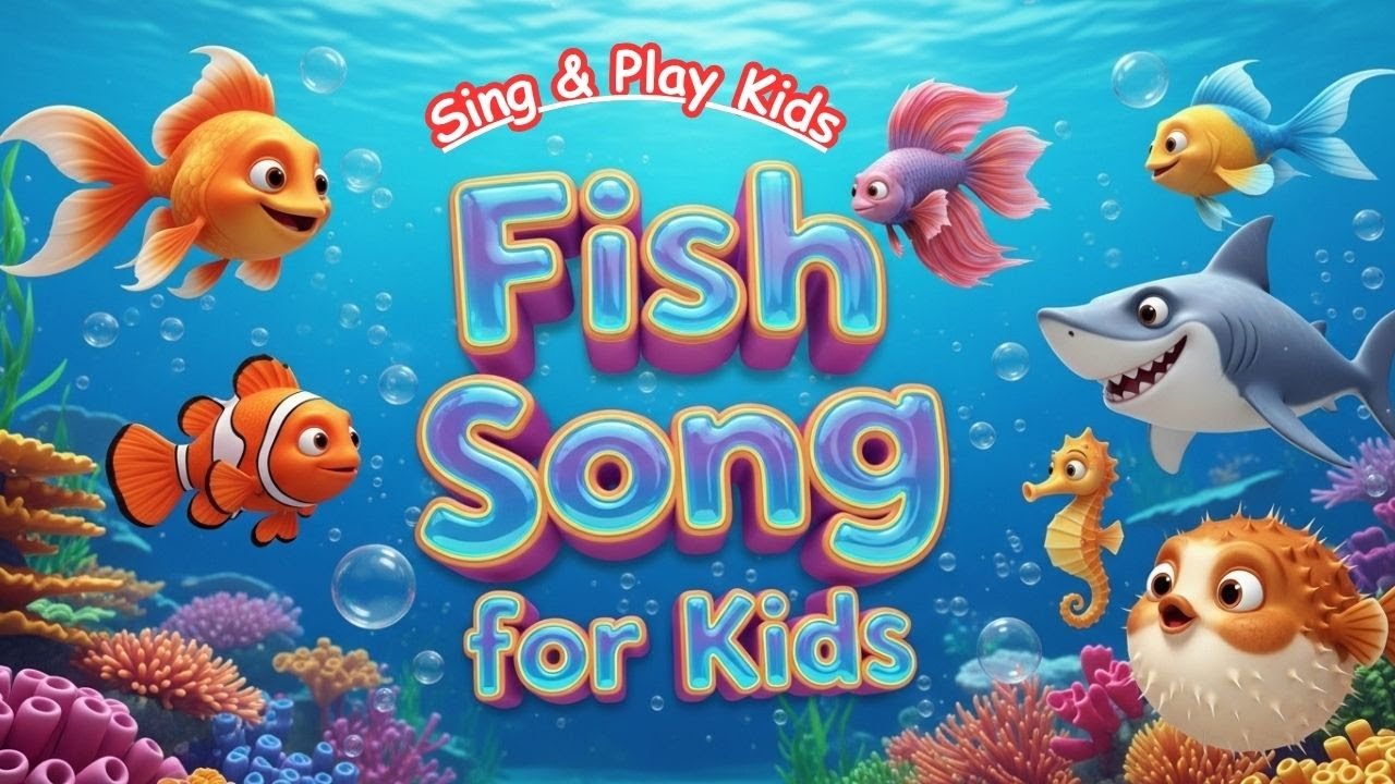 🐠 Fish Song for Kids | Learn 20 Fish Names with Fun Music | Kids Learning Song