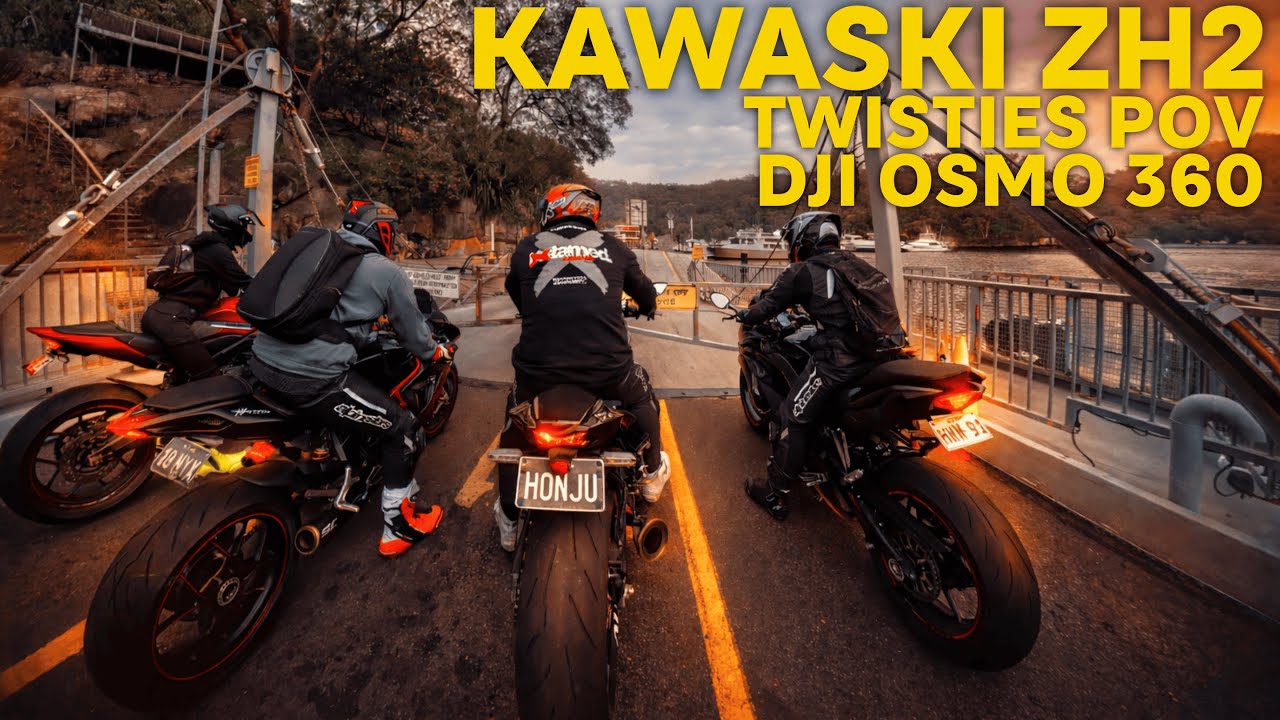 Поездка на Kawasaki ZH2 от первого лица по извилистым дорогам | Олд-Пак → Уайзманс-Ферри (Pure So...