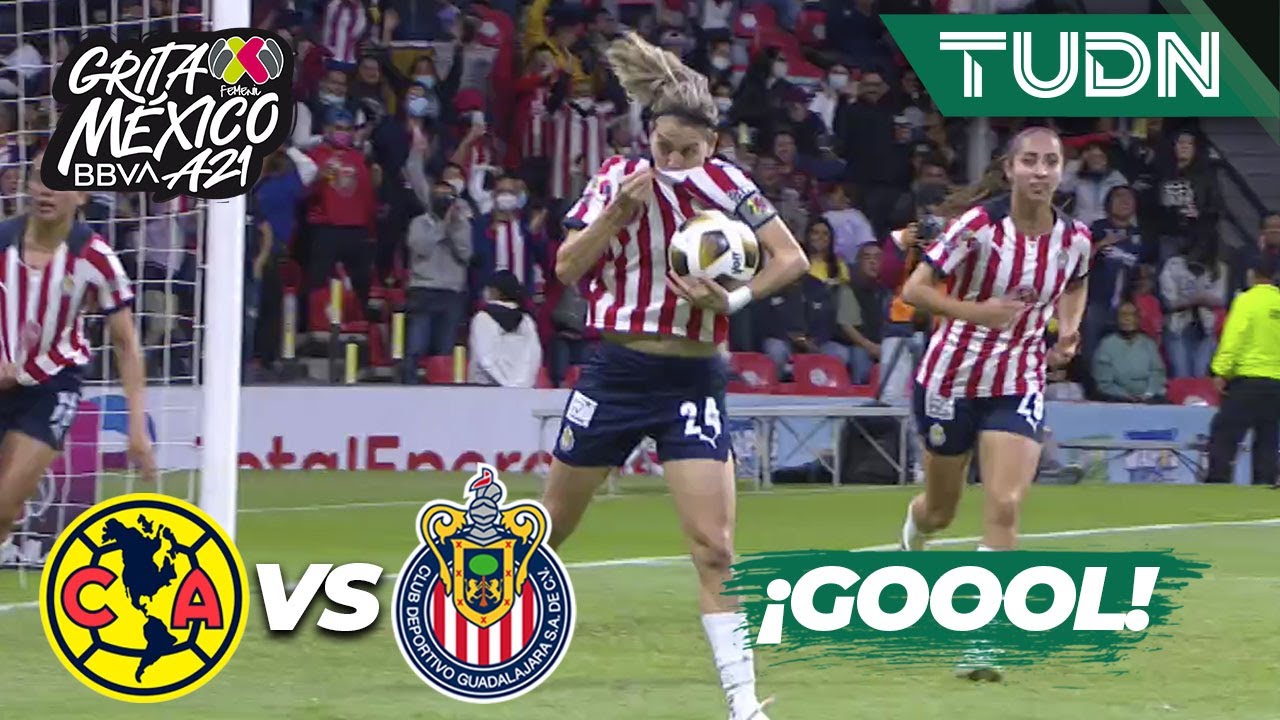 &iexcl;QU&Eacute; GOLAZO! &iexcl;Ya despert&oacute; Chivas! | Am&eacute;rica 2-1 Chivas | Grita M&eacute;xico BBVA Femenil 2021 4tos |TUDN