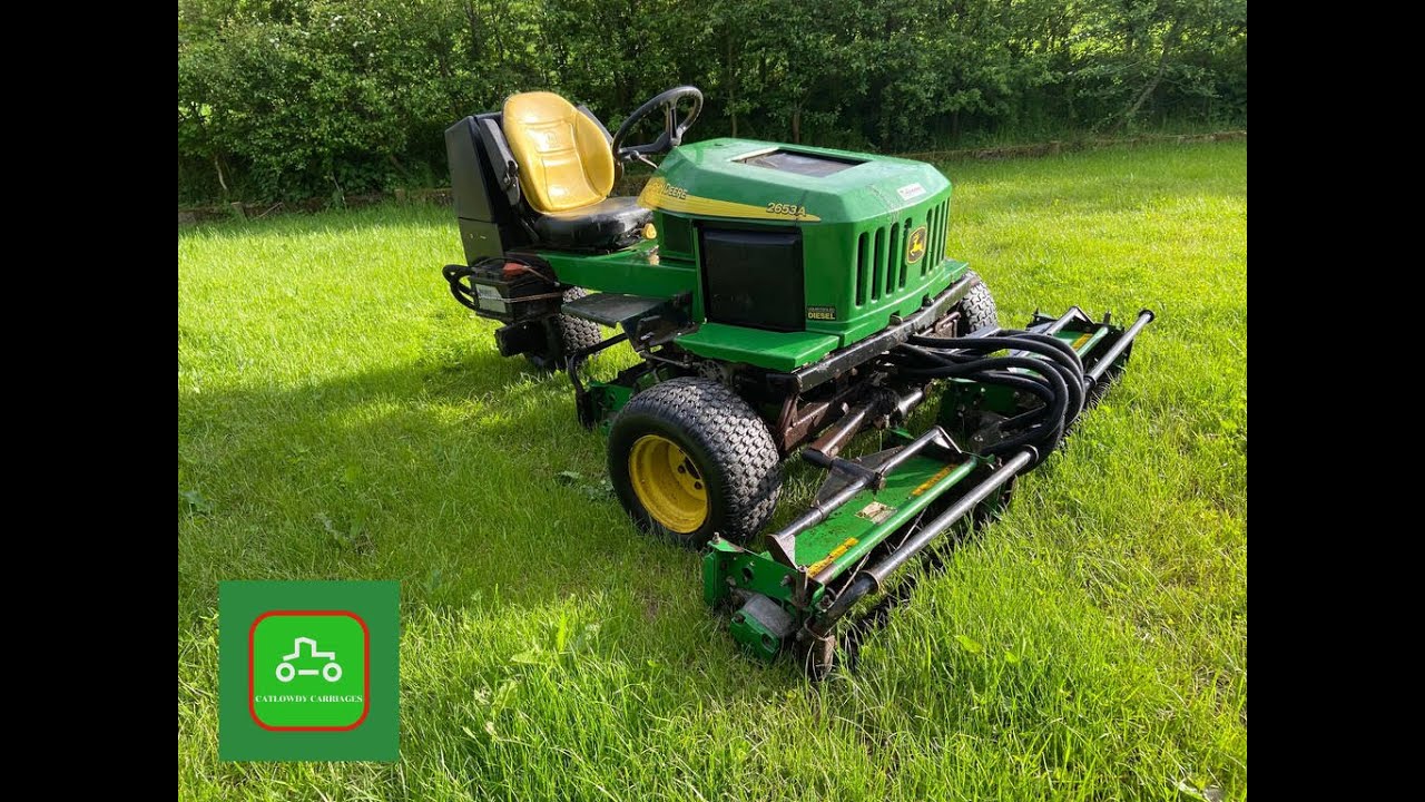 JOHN DEERE 2653A CYLINDER MOWER 3 GANG SOLD BY www.catlowdycarriages.com