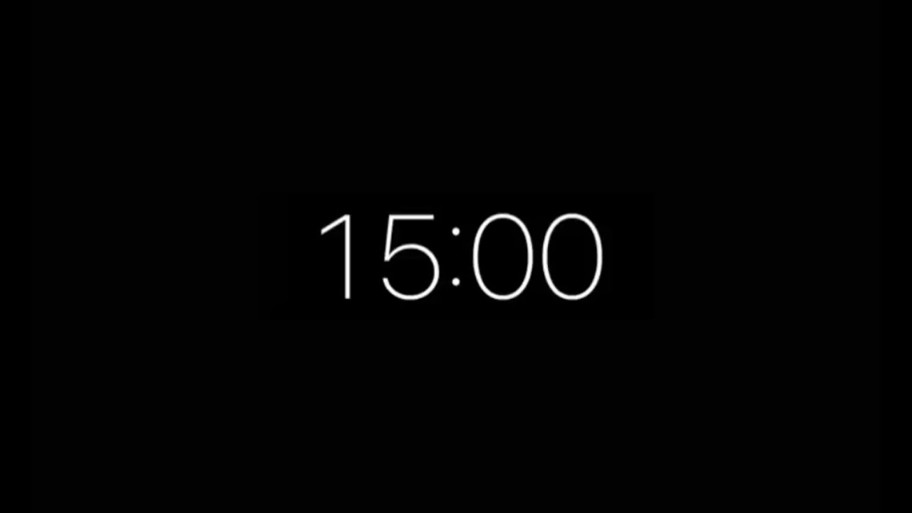 15 Minutes Countdown Timer
