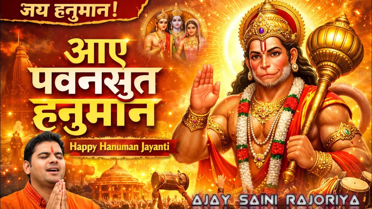 🚩 आए पवनसुत Hanuman | Hanuman Jayanti Special Bhajan 2026 | Singer Ajay Saini Rajoriya