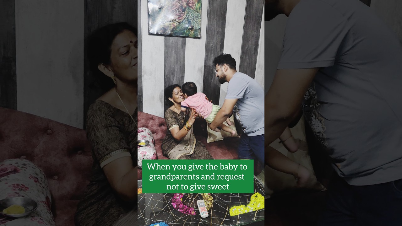 When you give the baby to grandparents 😂 #grandparents #funny #shorts #viral #trending #trend #baby