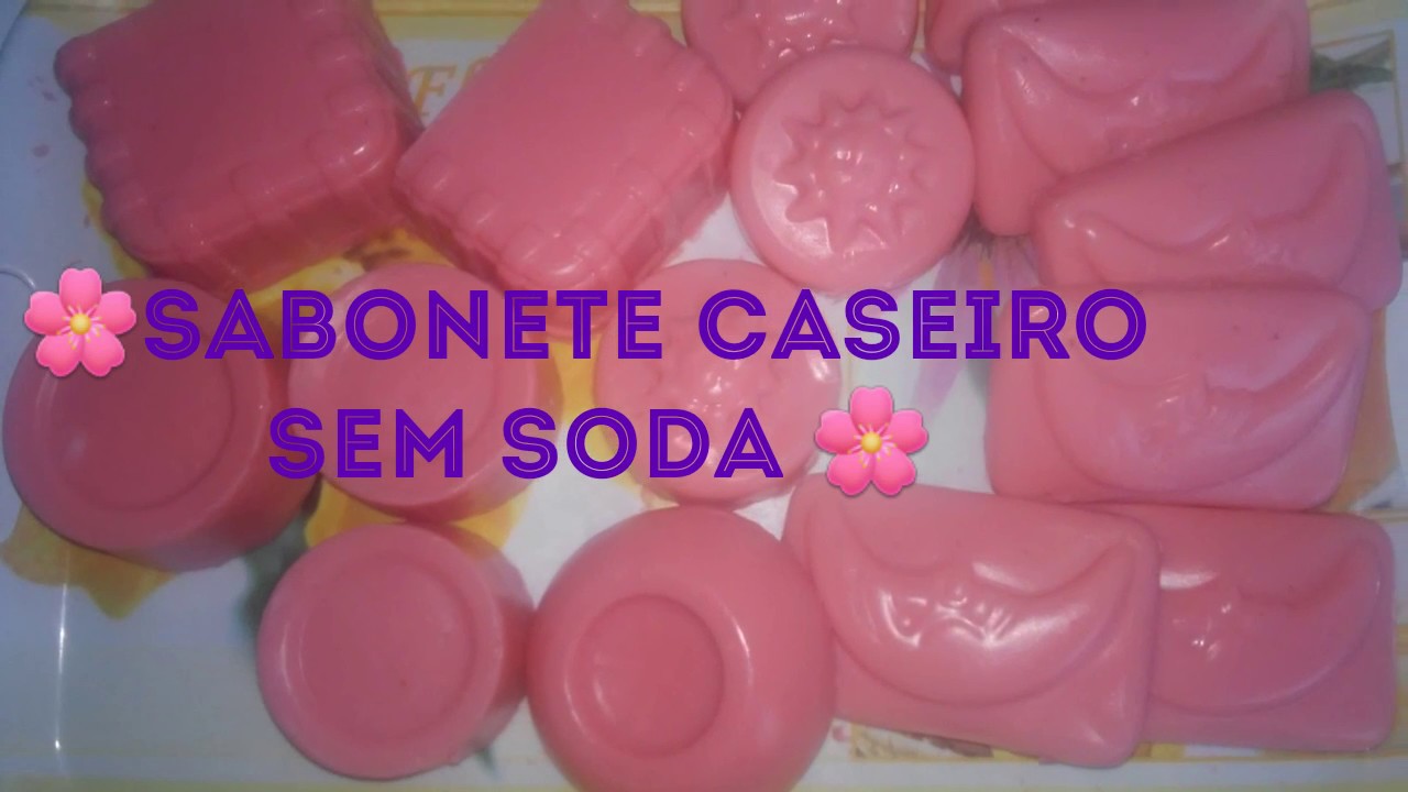 Sabonete caseiro com sabão glicerinado
