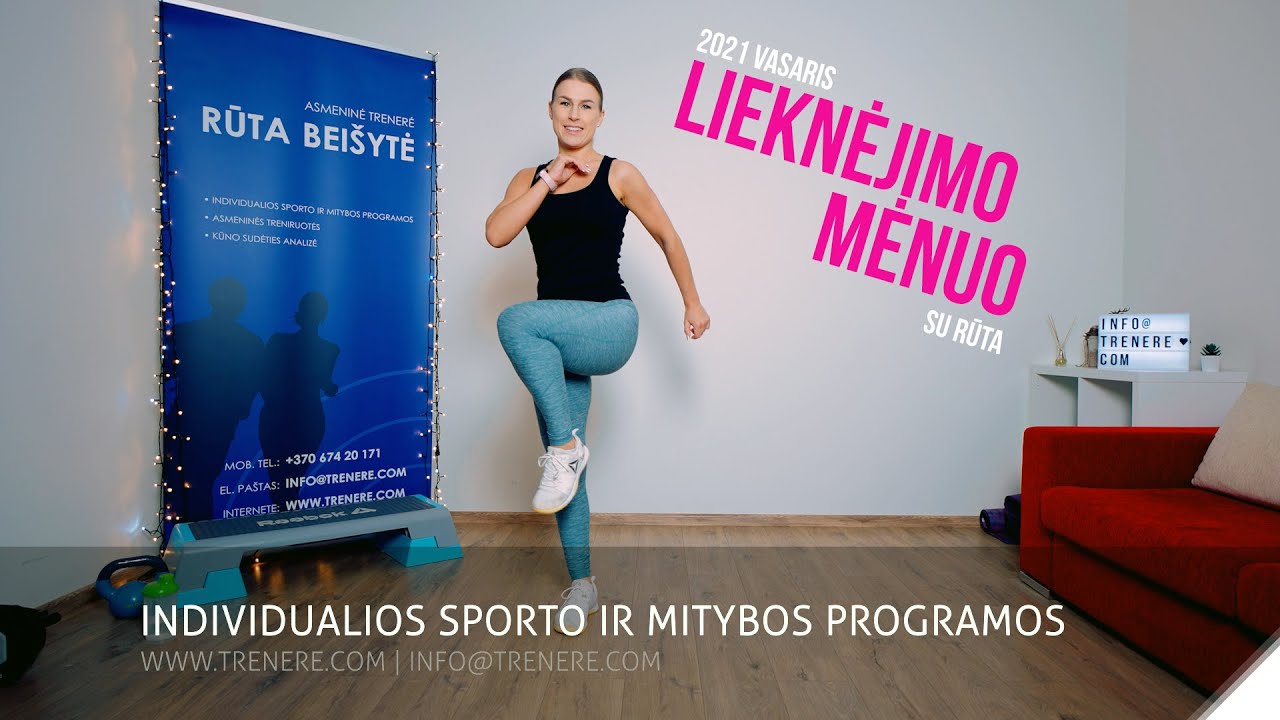 Lieknėjimo mėnuo su Rūta 21'Vasaris - #3 Kardio treniruotė
