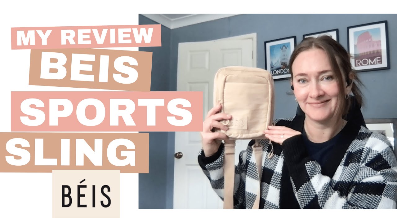 BEIS Sport Sling in Beige - Full review including pockets and flask