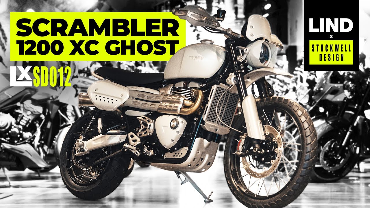 Triumph Scrambler 1200 XC Ghost, изготовленный по индивидуальному заказу для телеведущего Джорджа...