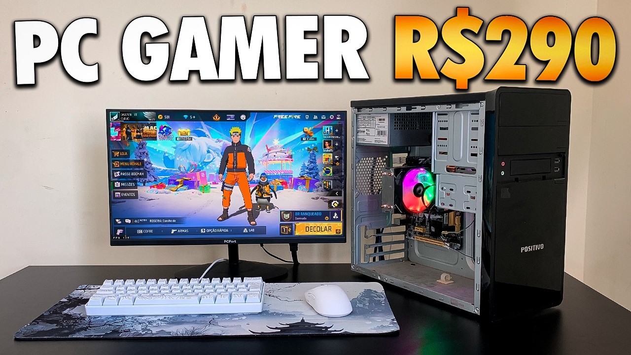 MONTANDO MEU NOVO PC GAMER BARATO DE R$300 QUE CONSEGUE RODAR VÁRIOS JOGOS AINDA EM PLENO 2025...