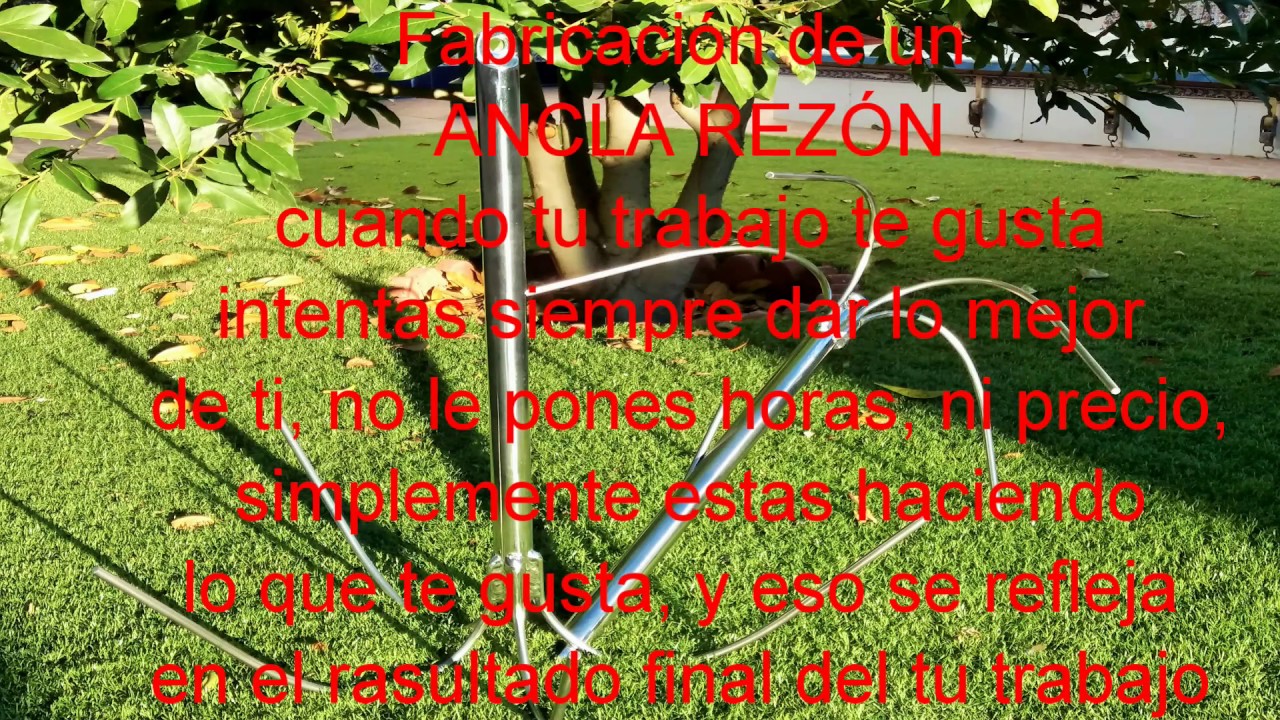 ANCLA REZON SU FABRICACION
