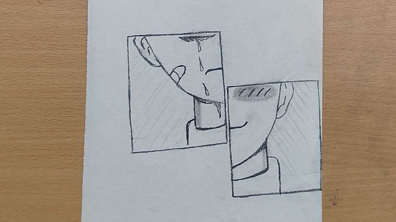 Easy drawing | how to draw a boy different face expression