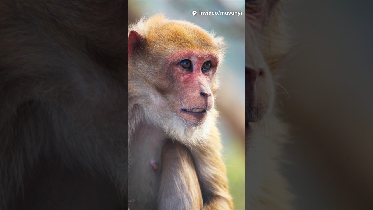 Discover the strangest monkey: the bald uakari#animallife #Wildlife #monkey #nature
