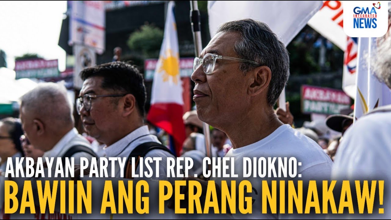 'Bawiin ang perang ninakaw!' - Chel Diokno, as he joins today's mass protest | GMA Integrated News