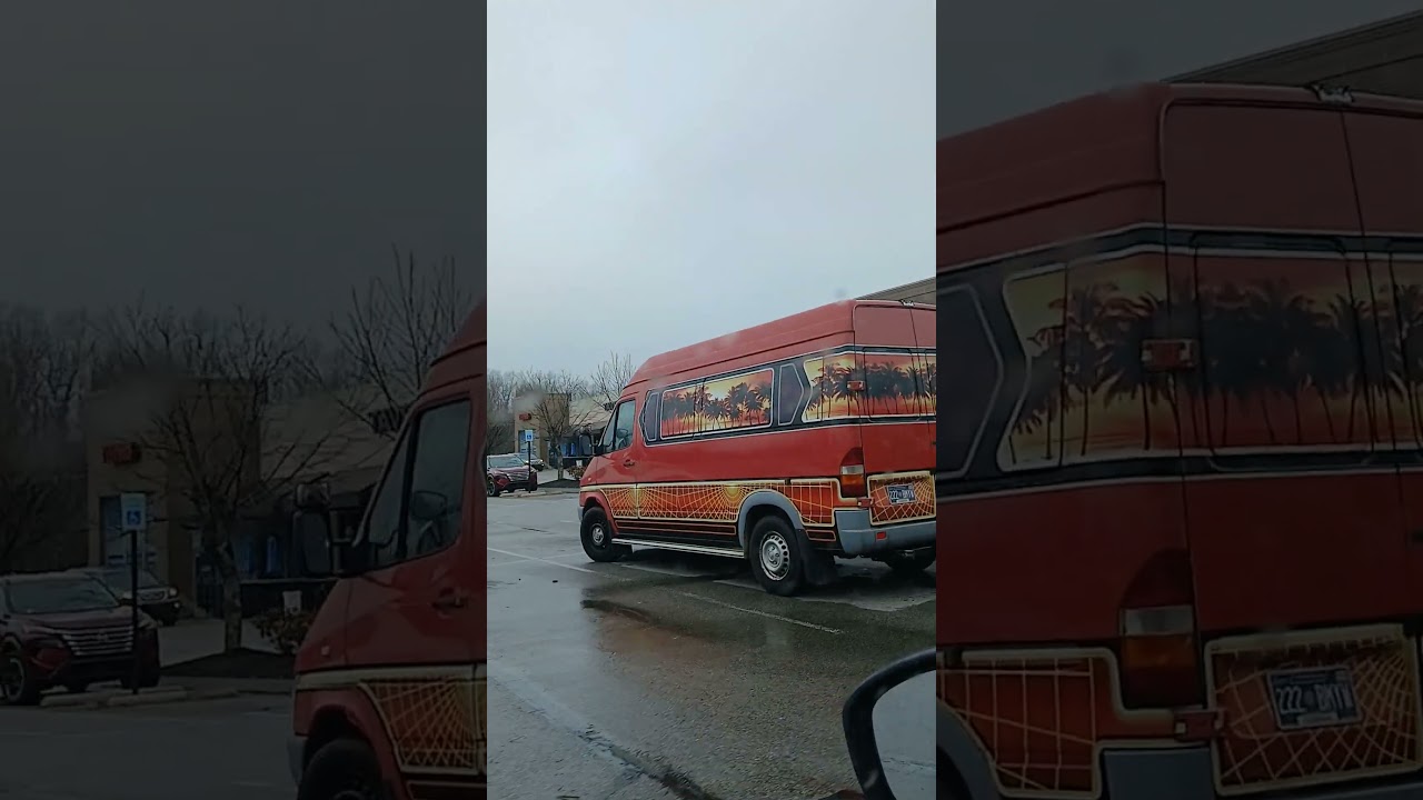 SPRINTER VAN WITH A CUSTOM RETRO PAINT JOB 