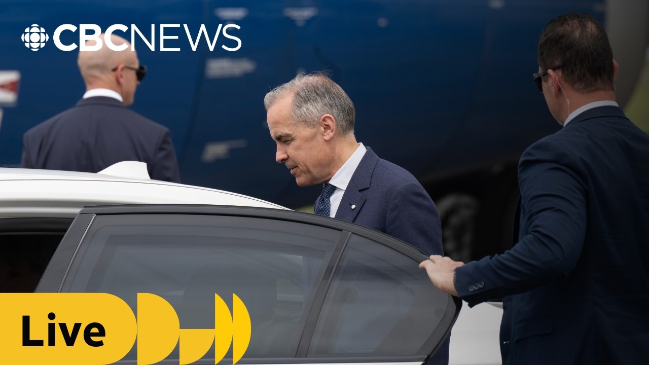 Carney speaks with reporters in Australia