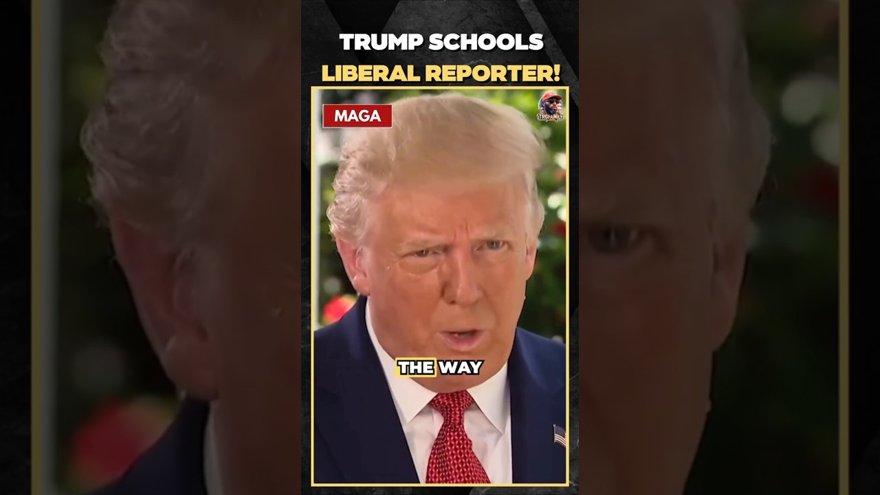 Trump SCHOOLS Liberal Reporter With FACTS #shorts