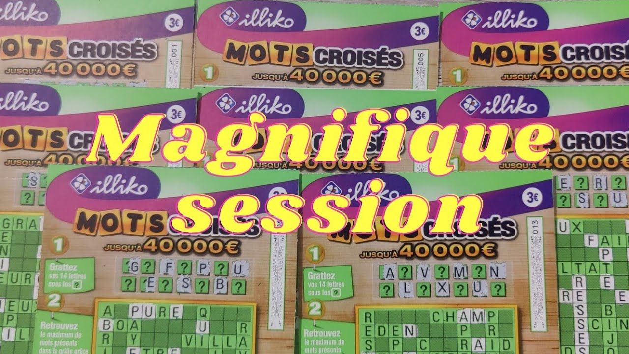 🍀 Grattage du 19 mars 🔥 magnifique session mot croisé 😱