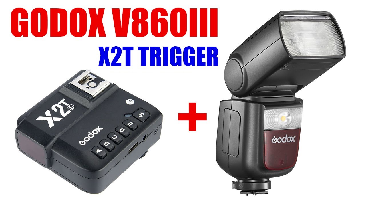 V860iii с беспроводным синхронизатором Godox X2T [Руководство по подключению/связыванию вспышек S...