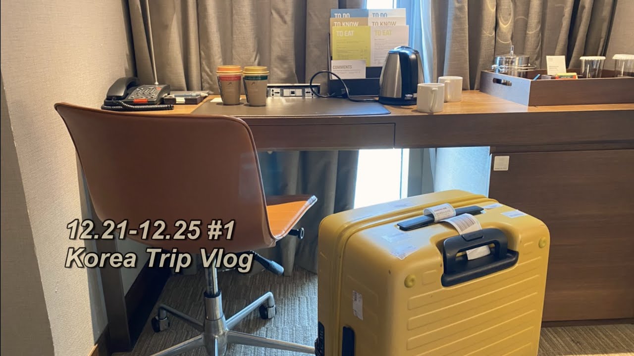 [ENG SUB]( vlog )#1 韓国旅行/初渡韓/4泊5日/明洞