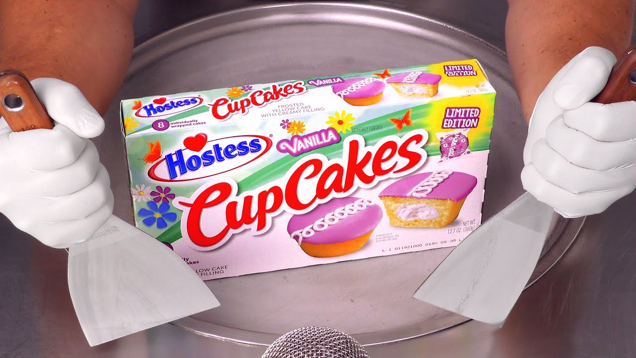 Vanilla CupCakes - Ice Cream Rolls | ASMR