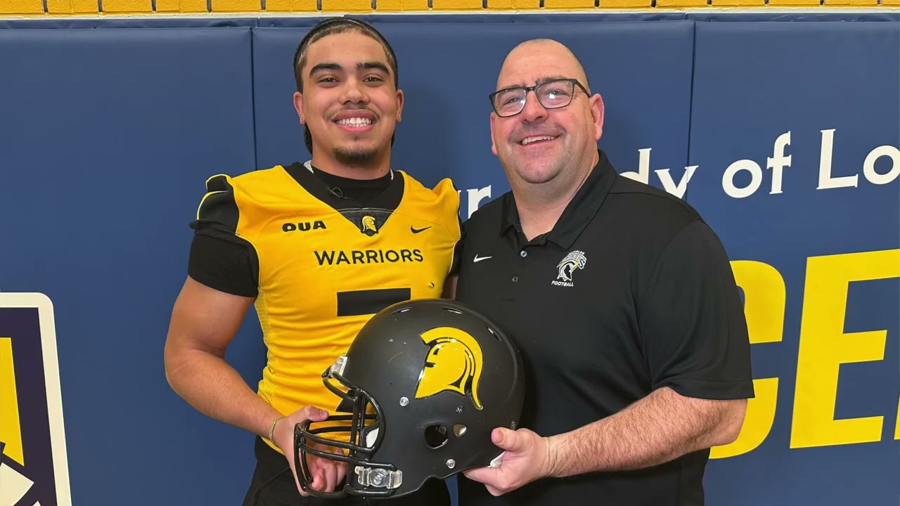 Treyvon Lewis-Wilson signs with the Waterloo Warriors in OUA football