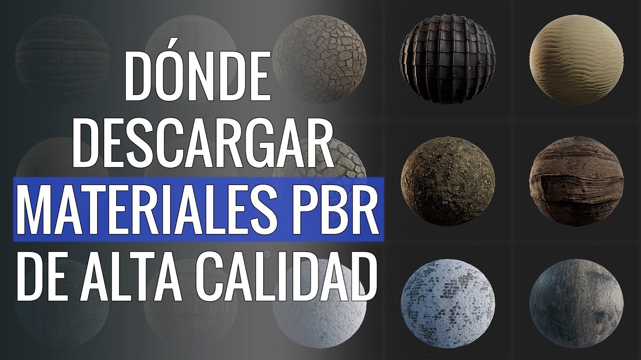 D&oacute;nde descargar Materiales PBR de alta calidad para renders