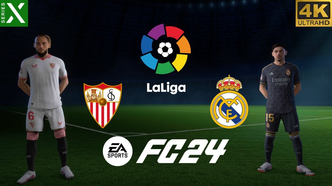 FC 24 - Sevilla vs Real Madrid | La Liga 23/24 Full Match | Series X Gameplay [4K60]