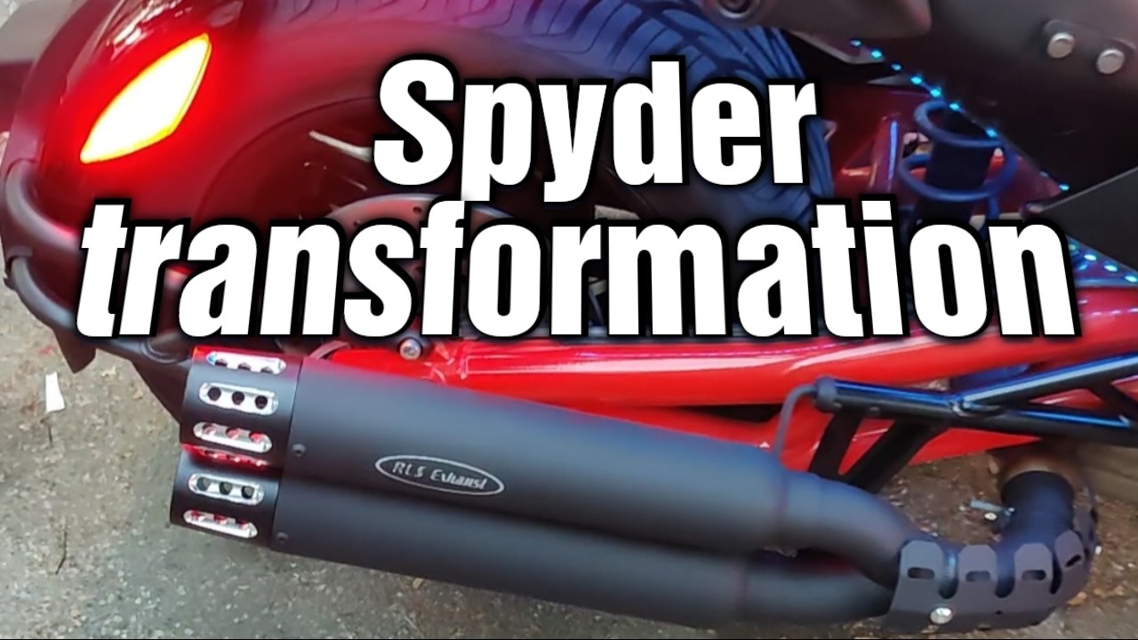 2025 Can-Am Spyder F3 Custom Mods! 🔥 Rear Fender LED Lights + Performance Exhaust Upgrade