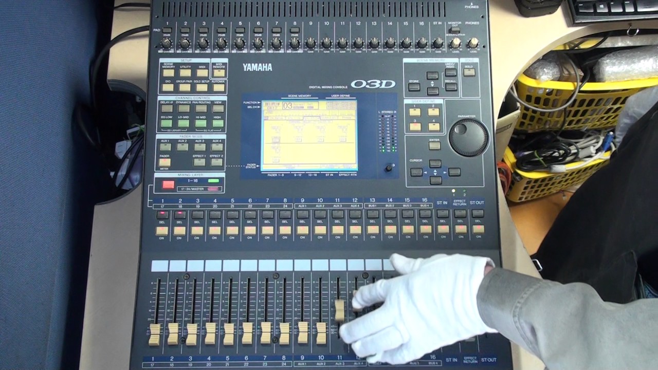 Y696 動作品 ヤマハ YAMAHA 03D O3D ミキサー 16CH チャンネル デジタルミキシングコンソール 中古 価格 販売 通販
