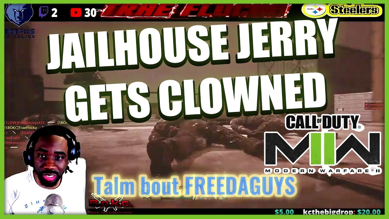 HILARIOUS ARGUMENTS! COD MODERN WARFARE II! FLOCKA & CALEB VS JAILHOUSE JERRY! #BOKC #GOMFSFB
