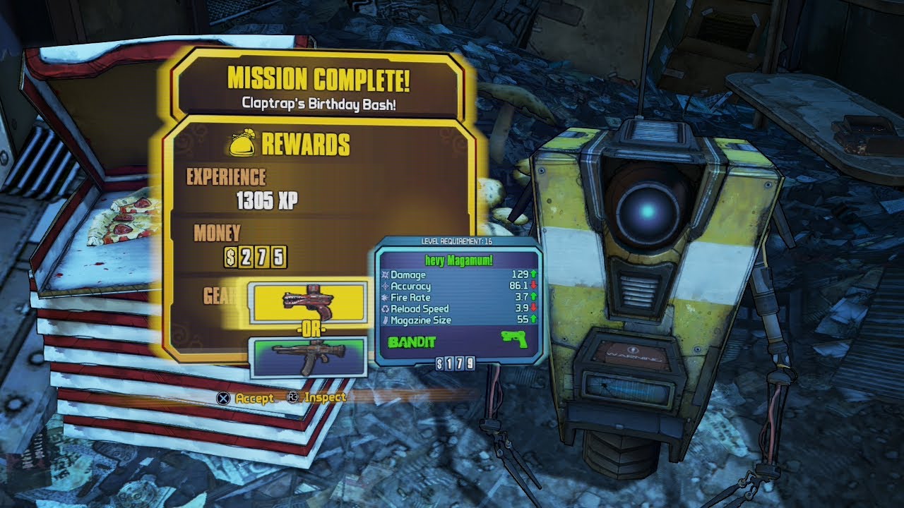 Borderlands 2 Claptrap's Birthday Bash Mission Walkthough