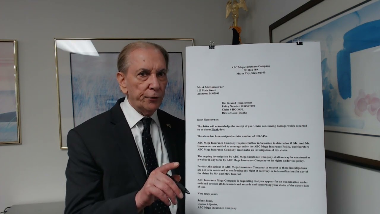 What is contained in the Reservation of Rights Letter in Connection with a Homeowner's Claim Part II