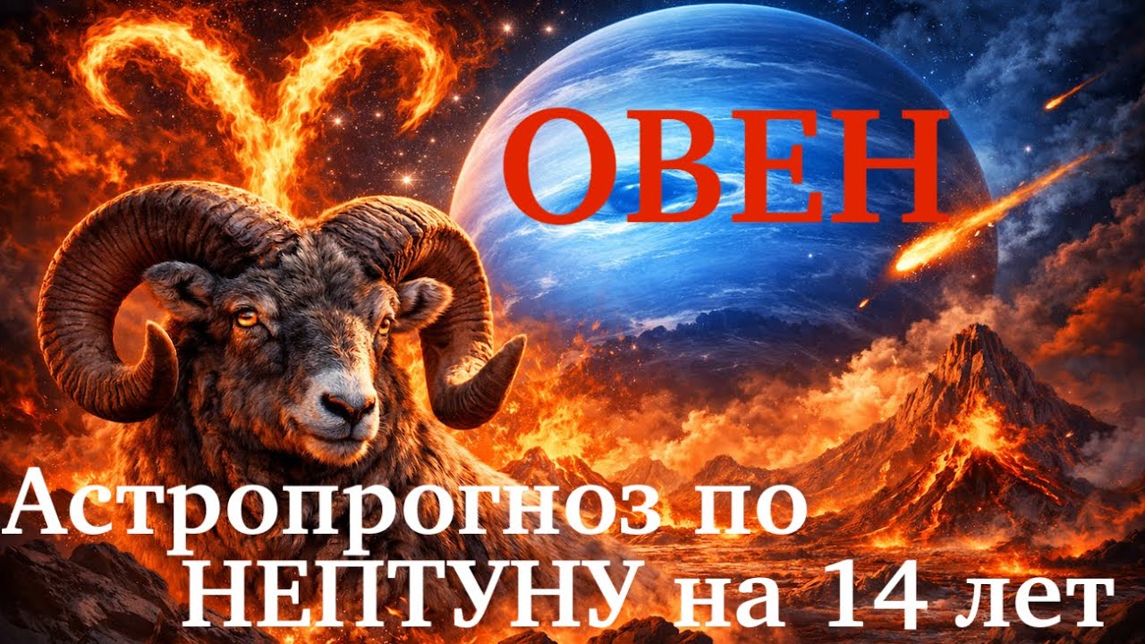 Овны, это не прогноз — это ПЕРЕРОЖДЕНИЕ. Нептун запускает 14 лет трансформации